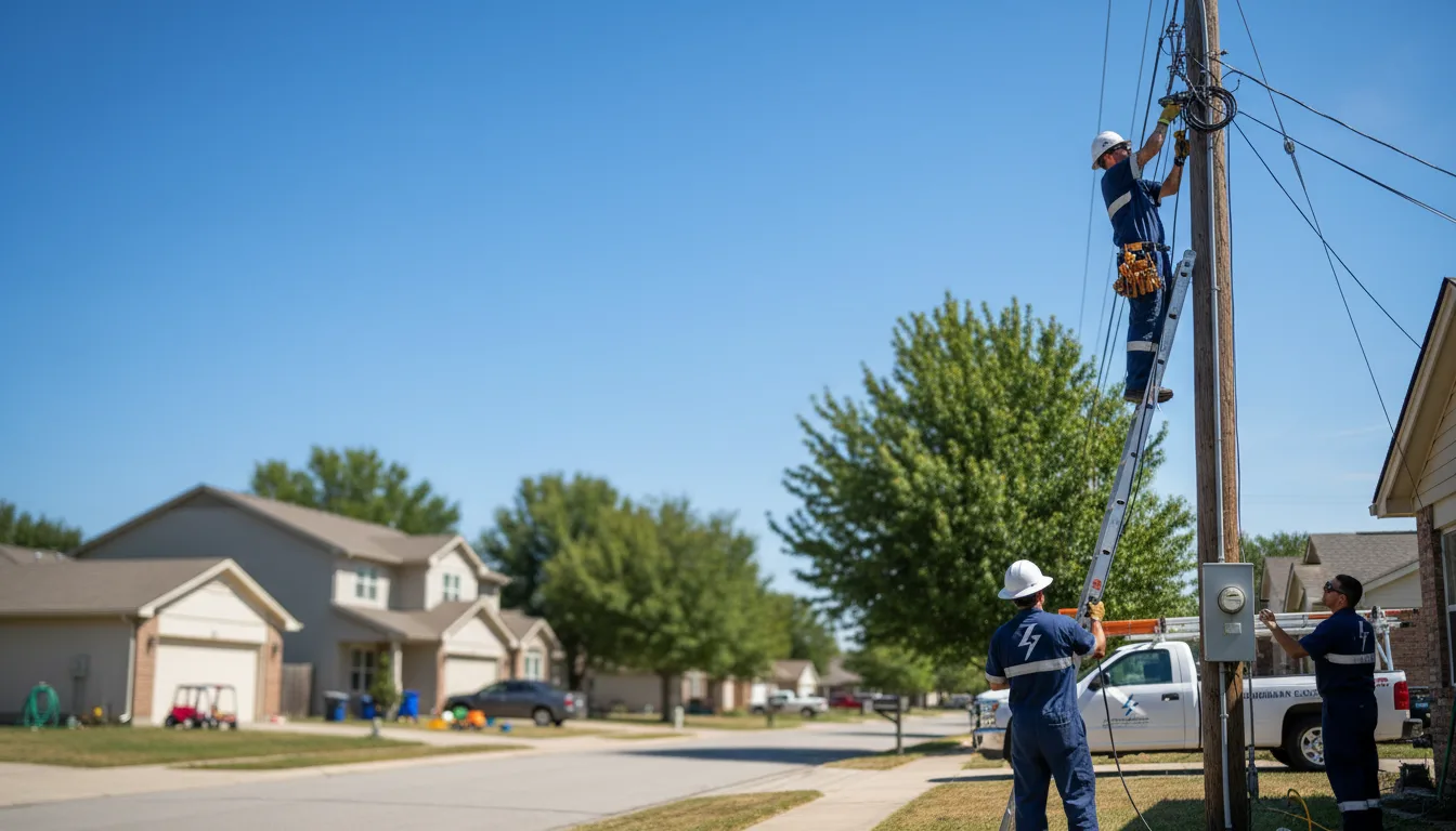 Residential electrician providing installation services in Londonderry, OH